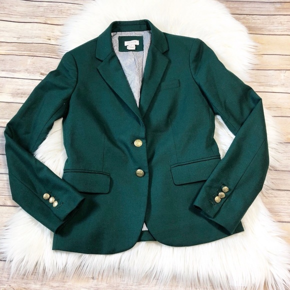 j crew green blazer